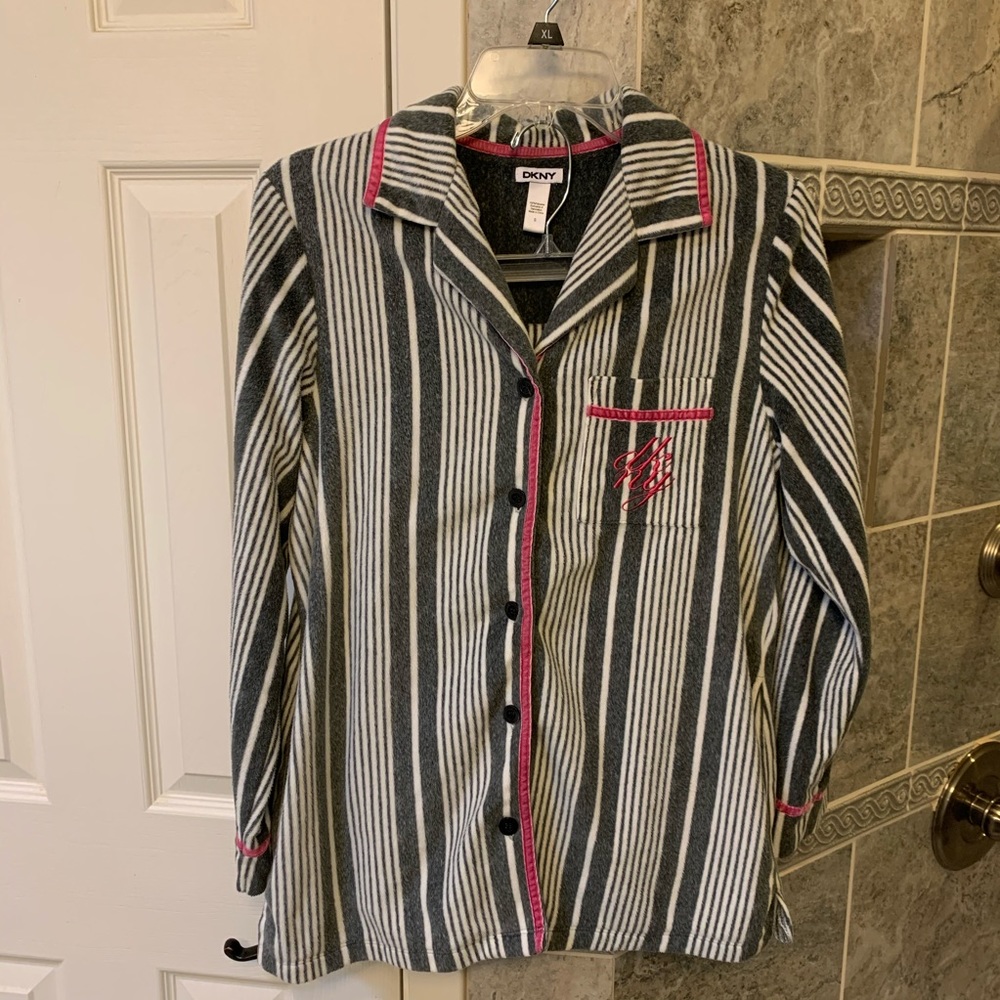 DKNY Fuzzy Pajama Set For Winter, S EUC